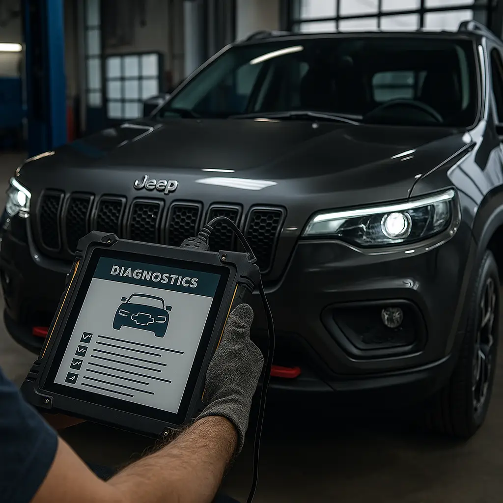 Jeep diagnose en software-update