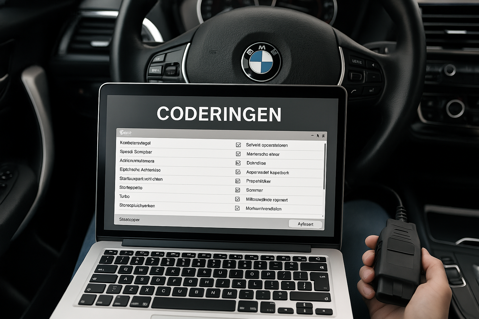 Auto codering BMW Mercedes Volkswagen verborgen functies
