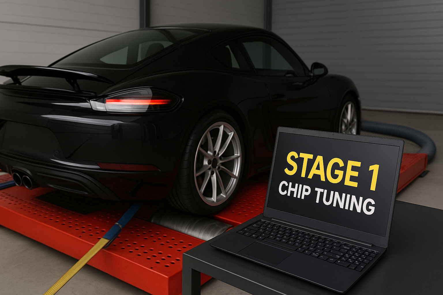 Stage 1 chiptuning op testbank - ECUFix.be